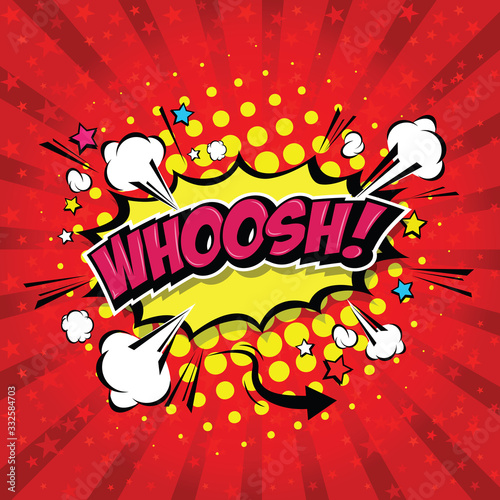 Bilde på lerret WHOOSH ! Comic Speech Bubble