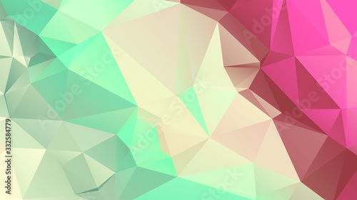 Abstract Color Polygon Background Design, Abstract Geometric Origami Style With Gradient