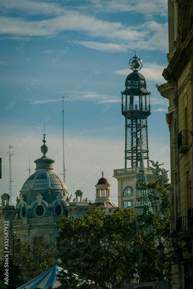 Views of different towers of the city of Valencia. Spain Views of different towers of the city of Valencia. Spain