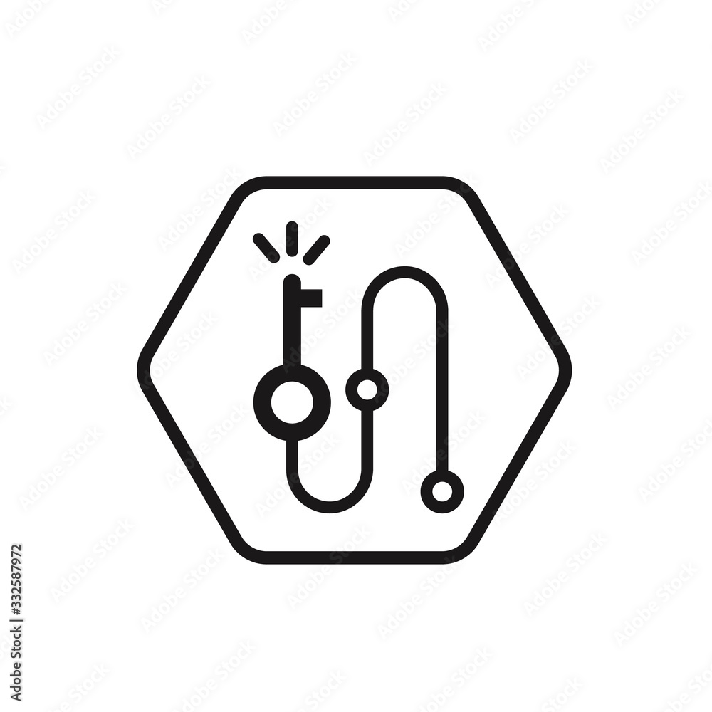 black minimal route like quest points. Vector sign black minimal route like quest points. Vector sign
