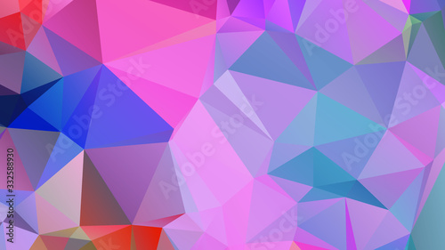 Abstract Color Polygon Background Design, Abstract Geometric Origami Style With Gradient