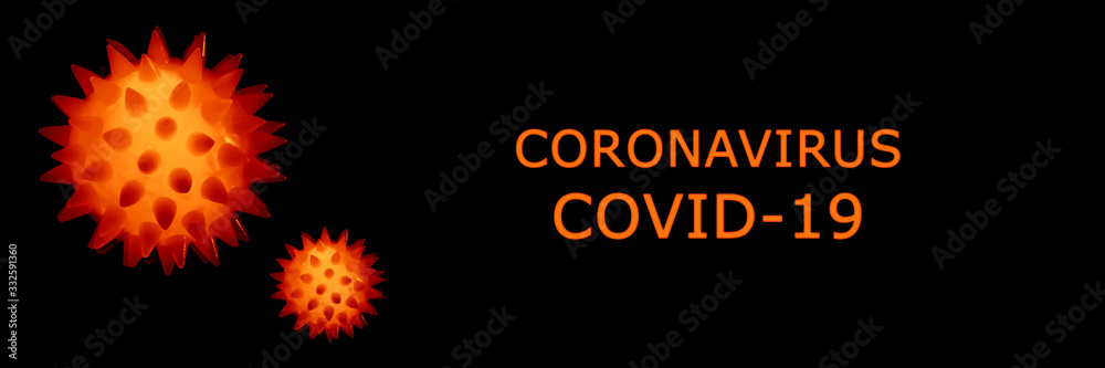 a virus cell on black background. Coronavirus and Air pollution pm2.5 concept. COVID-19 a virus cell on black background. Coronavirus and Air pollution pm2.5 concept. COVID-19