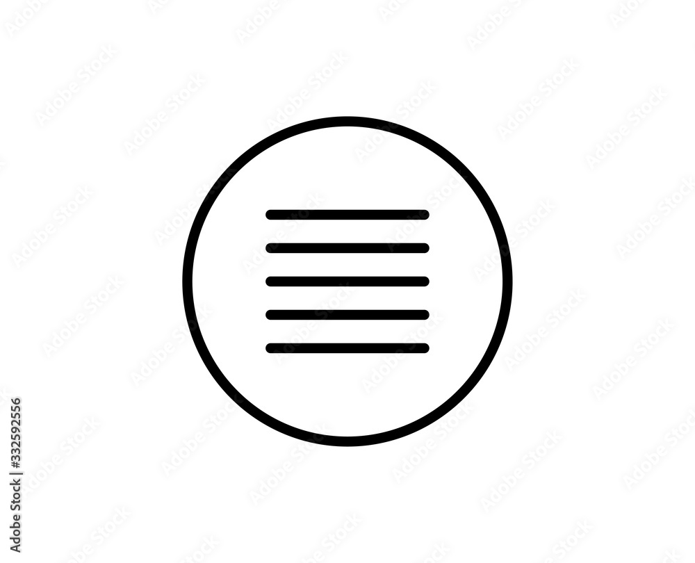 Menu line icon Menu line icon