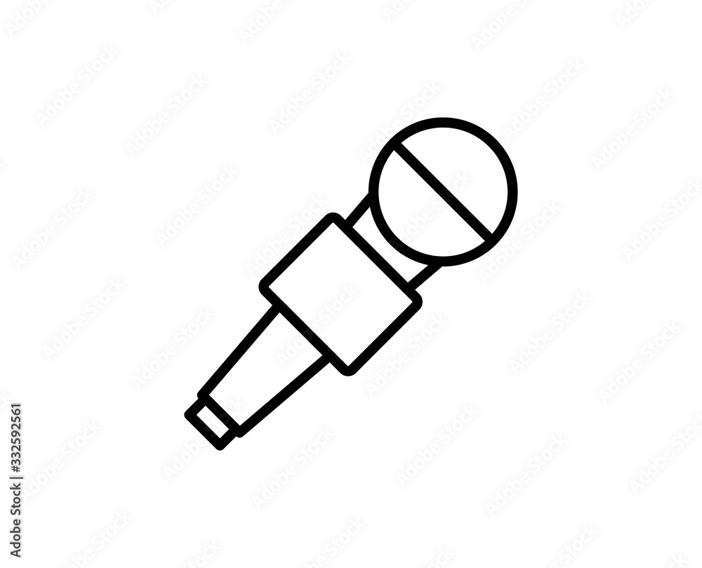 Microphone line icon Microphone line icon