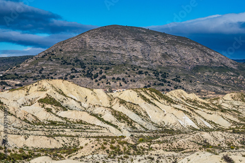 The Badlands of Abanilla and Mahoya near Murcia in Spain photo