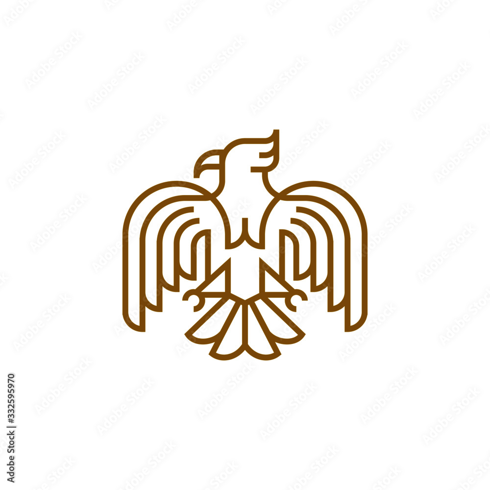 Eagle luxury logo line Eagle luxury logo line