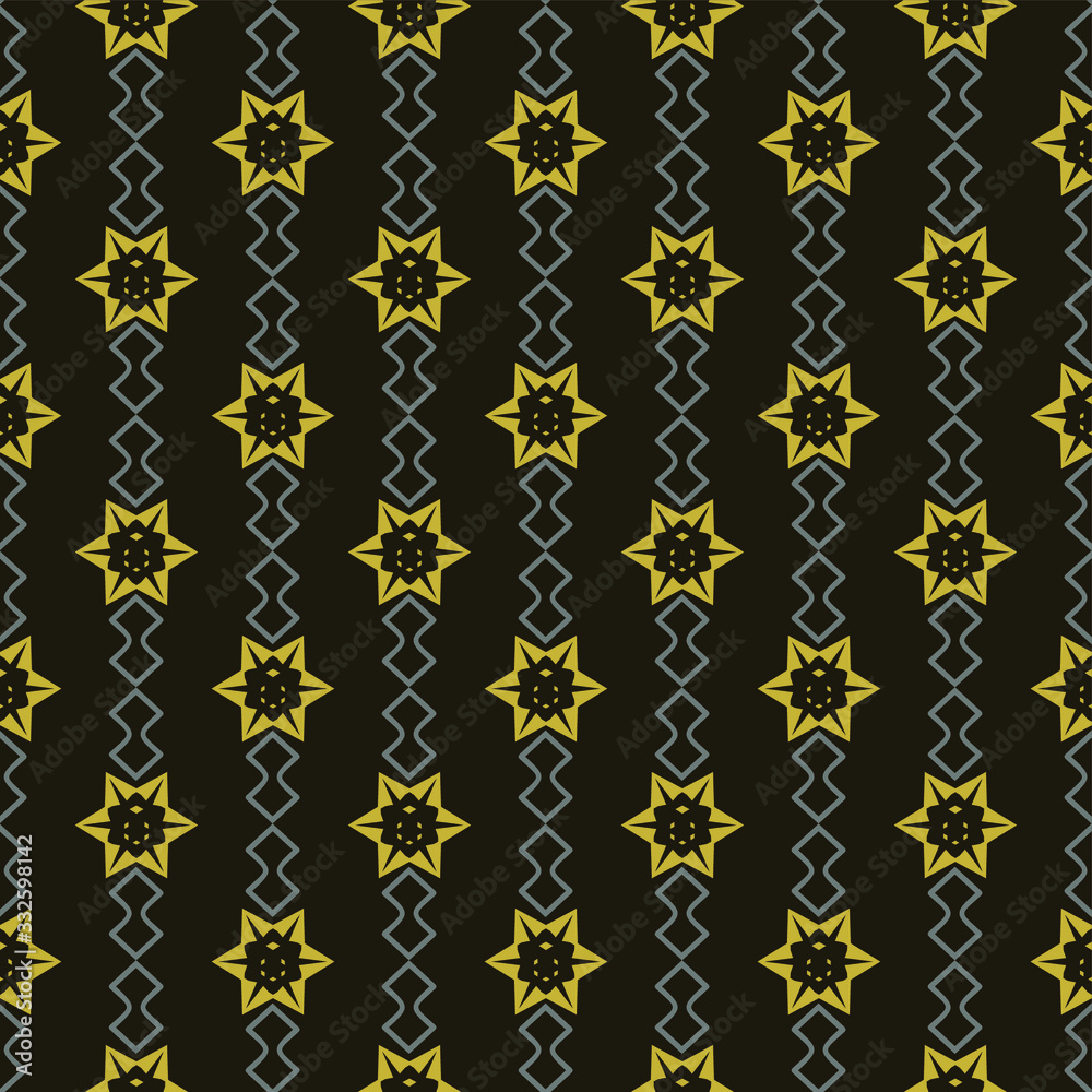Modern geometric pattern on a dark background for your design, vector image