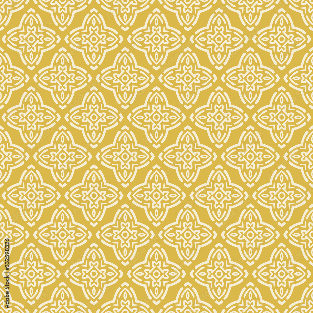 Gold Background, Seamless Pattern. Ethnic, template. Suitable for design Book Cover, Poster, Wallpaper. Vector image Gold Background, Seamless Pattern. Ethnic, template. Suitable for design Book Cover, Poster, Wallpaper. Vector image