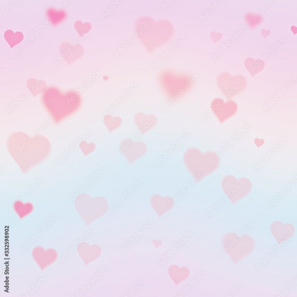 Heart shape pattern in candy pastel color for design.