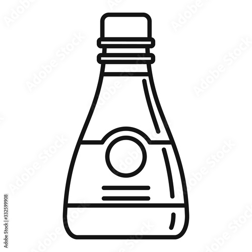 Aromatic soy bottle icon. Outline aromatic soy bottle vector icon for web design isolated on white background