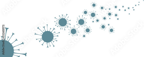 Illustration of virus - chart or diagram from case number