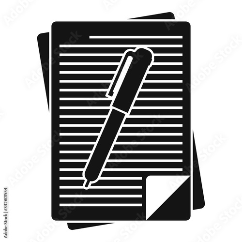 Grammar edit icon. Simple illustration of grammar edit vector icon for web design isolated on white background