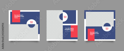 Social media pack. Business presentation template. Set of modern square blog posts Editable simple info banner, trendy book cover idea. Minimal. For app, web mail digital display style. beauty cards