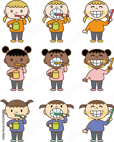  Children in the world who are good at brushing teeth　歯磨きを上手にする世界の子ども