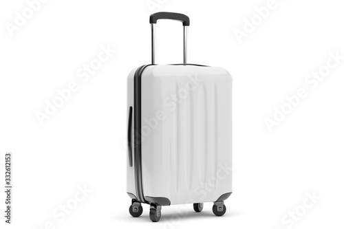 Canvas Print Isolated suitcase on a background