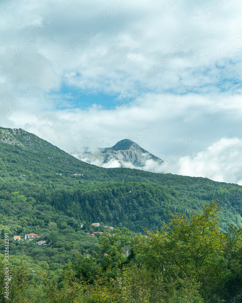 Drone photo of Croatian mountains