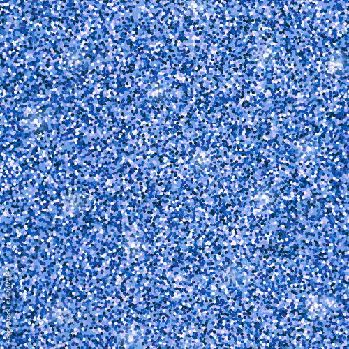 Blue glitter texture. Sapphire shiny gem seamless pattern. Abstract design element for print, interior decor, fabric, textile, wrapping paper, background, wallpaper. Vector illustration
