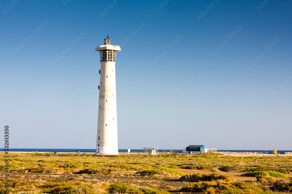 Lighthouse of Morro Jable, Jandia Playa, Fuerteventura, Canary Islands, Spain, Europe