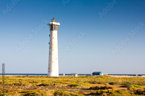 Lighthouse of Morro Jable  Jandia Playa  Fuerteventura  Canary Islands  Spain  Europe