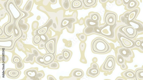 Wallpaper Mural Abstract animation of gray organic round shapes moving on white background. Seamless loop animated background, wallpaper. Torontodigital.ca