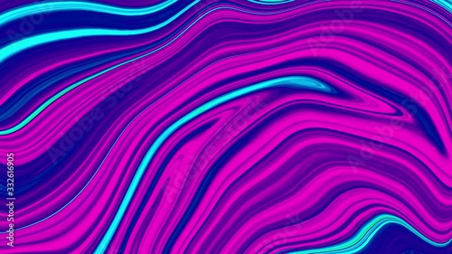 Stop motion animated purple marble ink pattern texture abstract background. 