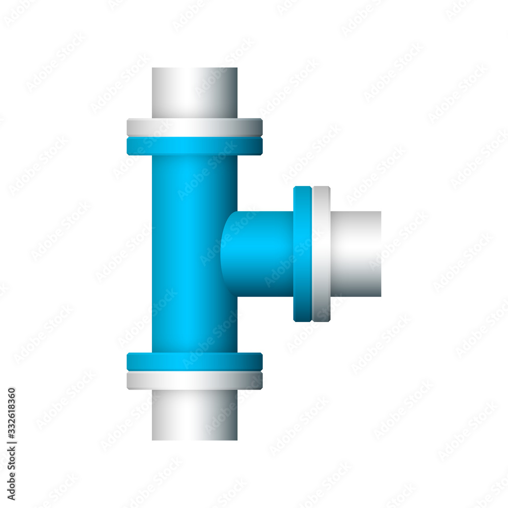 Pipe vector icon. Connection by flange fitting. Part for pipeline construction to transportation water, oil and gas. Also for water supply infrastructure, wastewater treatment, plumbing and irrigation Pipe vector icon. Connection by flange fitting. Part for pipeline construction to transportation water, oil and gas. Also for water supply infrastructure, wastewater treatment, plumbing and irrigation