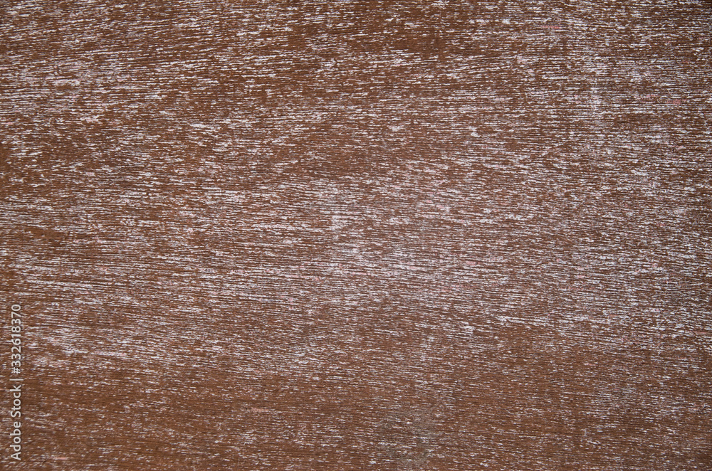 Fototapeta premium Old brown painted wooden wall closeup