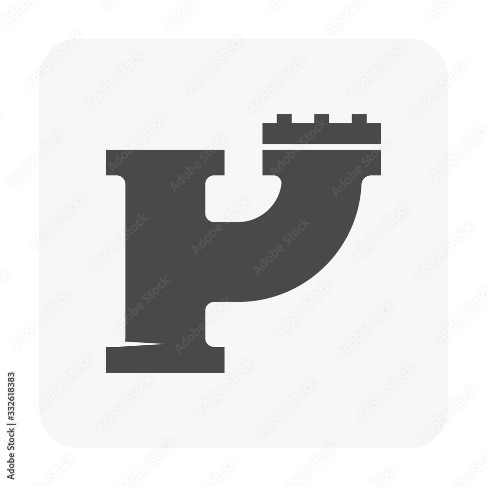 Pipe vector icon. Connection by flange fitting. Part for pipeline construction to transportation water, oil and gas. Also for water supply infrastructure, wastewater treatment, plumbing and irrigation Pipe vector icon. Connection by flange fitting. Part for pipeline construction to transportation water, oil and gas. Also for water supply infrastructure, wastewater treatment, plumbing and irrigation