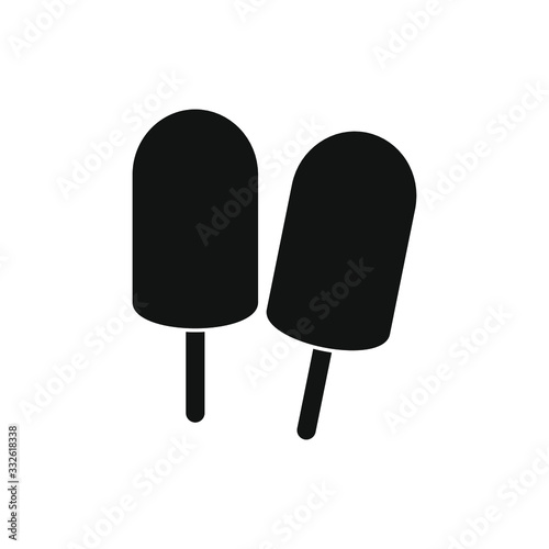 ice cream bonbon on white background