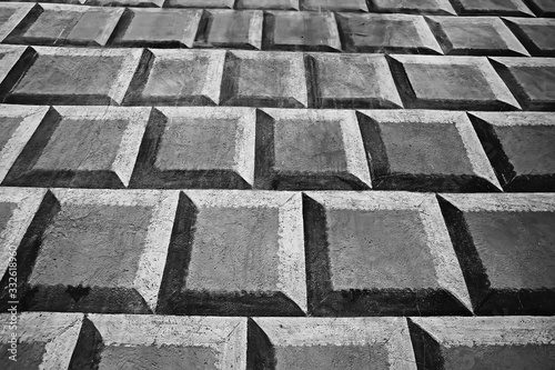 background texture stone pavement / abstract stone background bricks © kichigin19