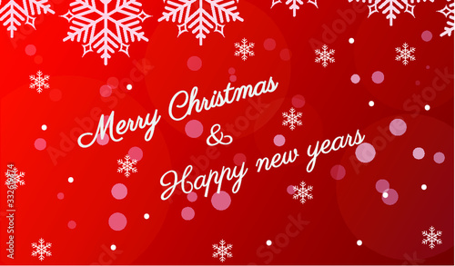 Vector of christmas background wiht snowflakes in winter season and celebrate wording on center.