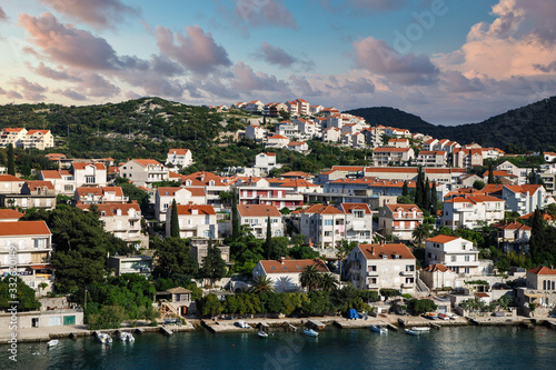 Fototapeta Naklejka Na Ścianę i Meble -  Luxury Resort Condos on the coast of Croatia on the Adriatic Sea