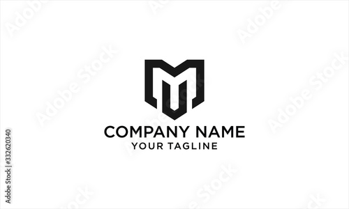 MODERN LETTER TYPE MV BLACK LOGO SHAPE