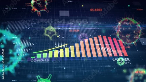 Graph Showing Outbreak Covid-19 Coronavirus Cases Number Increasing Significantly