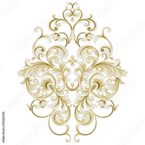 Beautiful elegant vintage lace ramadan baroque flower