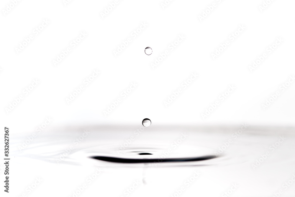 water drop in black and white background water drop in black and white background