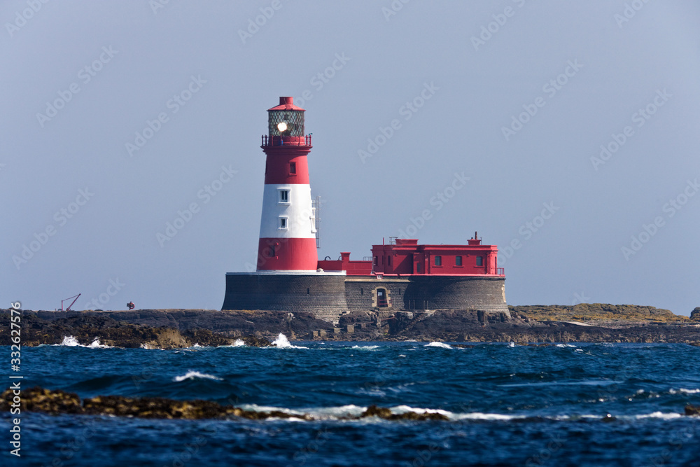Longstone Lighthouse in the Farne Islands - United Kingdom