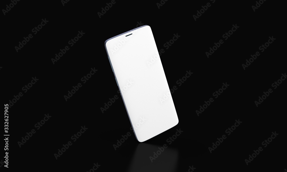 smartphone mobile in 3d mockup smartphone mobile in 3d mockup