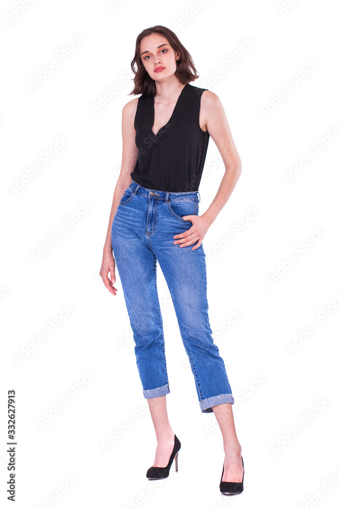 Fashion portrait of a young beautiful woman Fashion portrait of a young beautiful woman