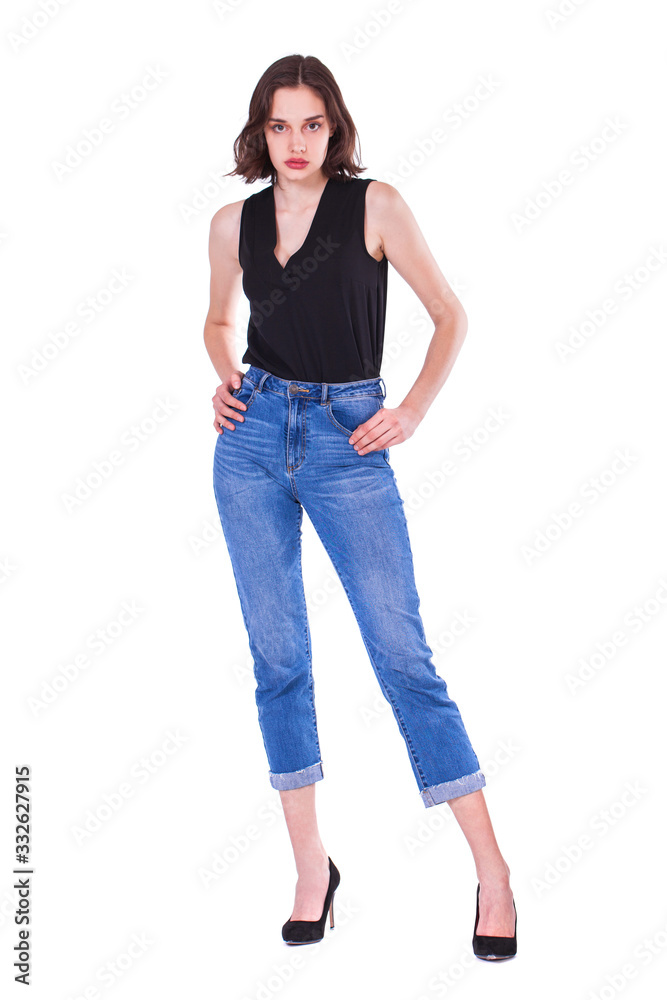 Fashion portrait of a young beautiful woman Fashion portrait of a young beautiful woman