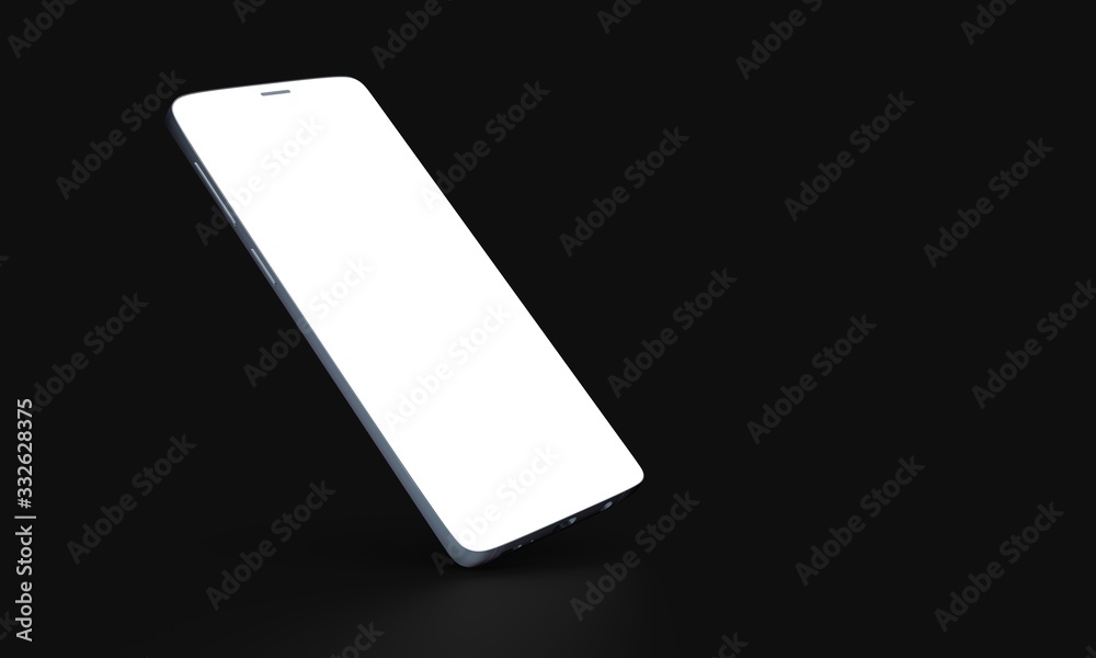 smartphone mobile in 3d mockup smartphone mobile in 3d mockup