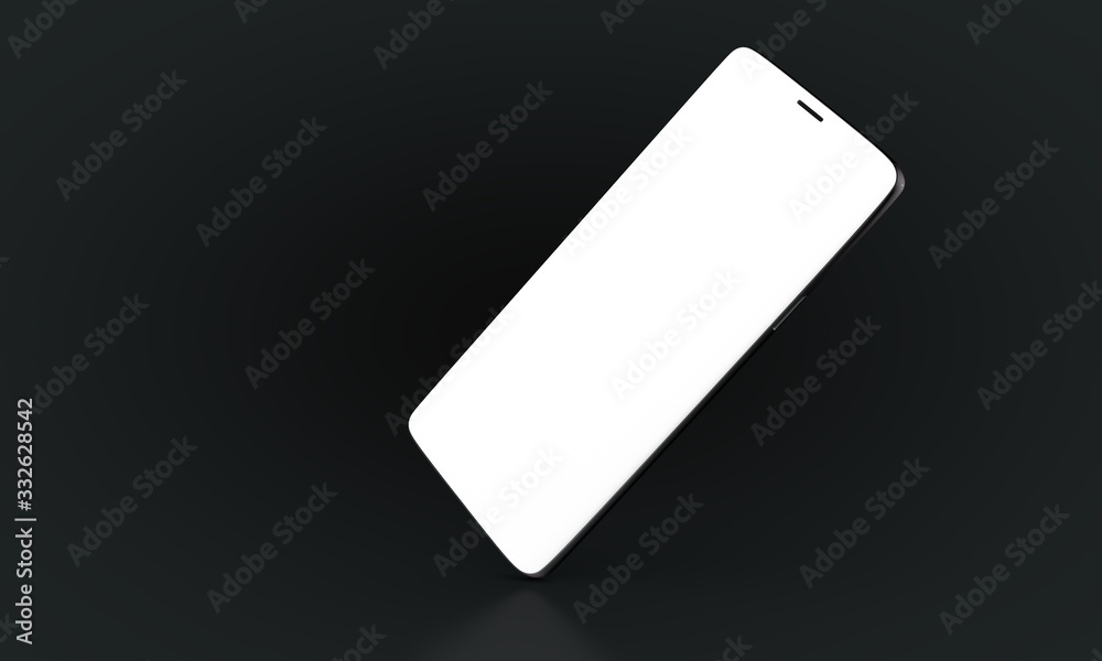 smartphone mobile in 3d mockup