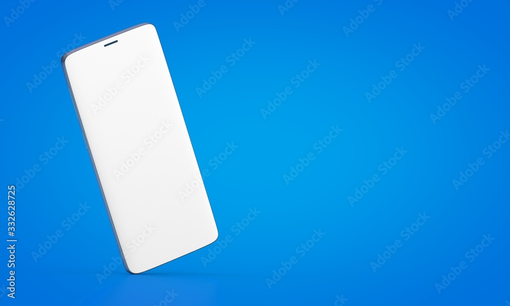 smartphone digital isolated 3d background blue smartphone digital isolated 3d background blue