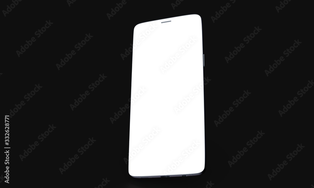 smartphone mobile in 3d mockup smartphone mobile in 3d mockup