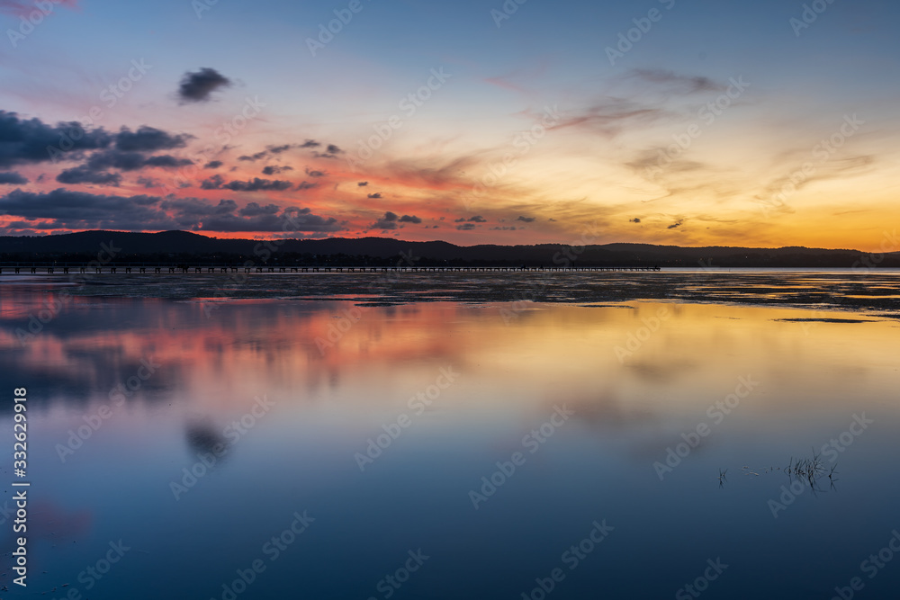 Obraz premium Sunset at Long Jetty NSW Australia