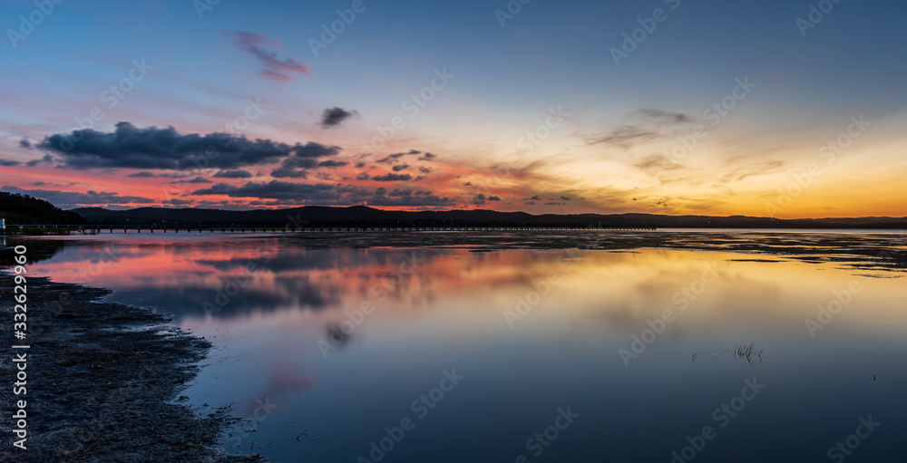Fototapeta premium Sunset at Long Jetty NSW Australia