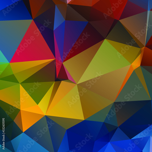 Abstract Color Polygon Background Design  Abstract Geometric Origami Style With Gradient