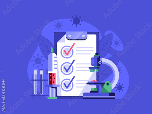 Virus Positive Medical Lab Test in Flat