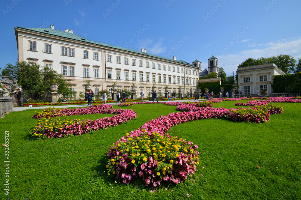 The Mirabell palace in Salzburg, Austria