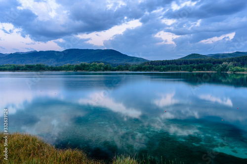 Beautiful Lake of Banyoles. Catalonia  Spain.